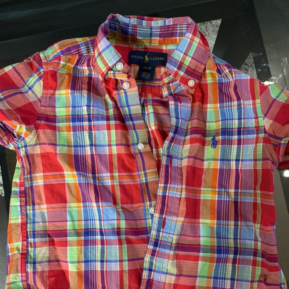 Toddler polo button down